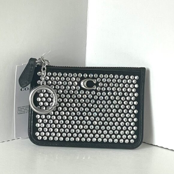 Coach Black and Silver Studded Wallet - Picture 9 of 9